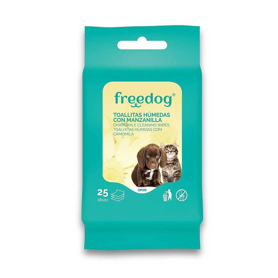 Perros Freedog Cuidado Del Pelo | Freedog Toallitas H Medas Con Manzanilla Para Perros Y Gatos