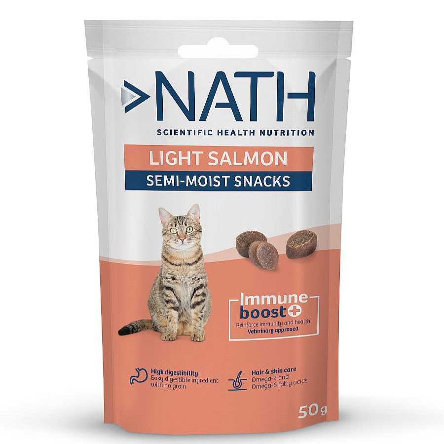 Gatos Nath Snacks | Nath Bocaditos Light Semih Medos De Salm N Para Gatos