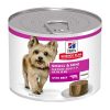 Perros Hill's Comida H Meda | Hill'S Science Plan Mature Adult Small & Mini Mousse De Ternera Lata Para Perros