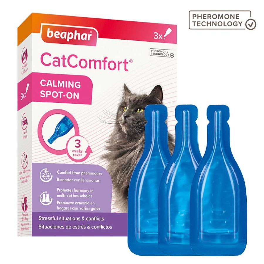 Gatos Beaphar | Beaphar Catcomfort Calming Spot-On Pipetas Relajantes Para Gatos