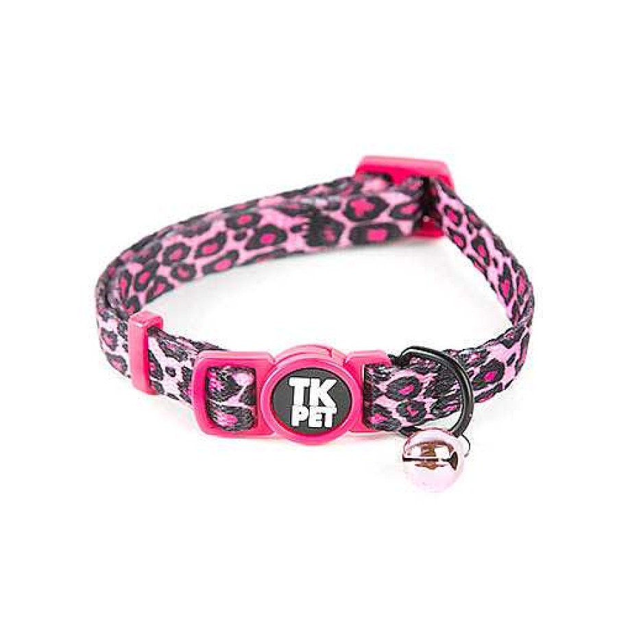 Gatos TK-Pet Transportines Y Viaje | Tk-Pet Safari Collar Con Cascabel Rosa Para Gatos