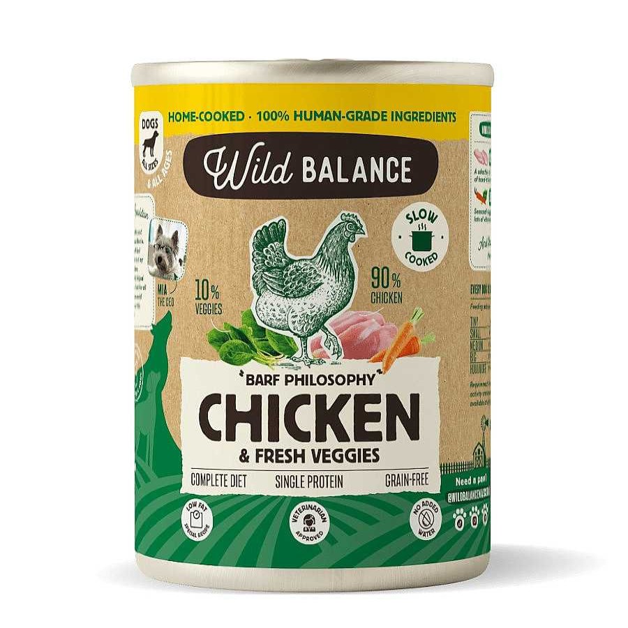 Perros Wild Balance Comida H Meda | Wild Balance Barf Pollo Y Vegetales Lata Para Perros