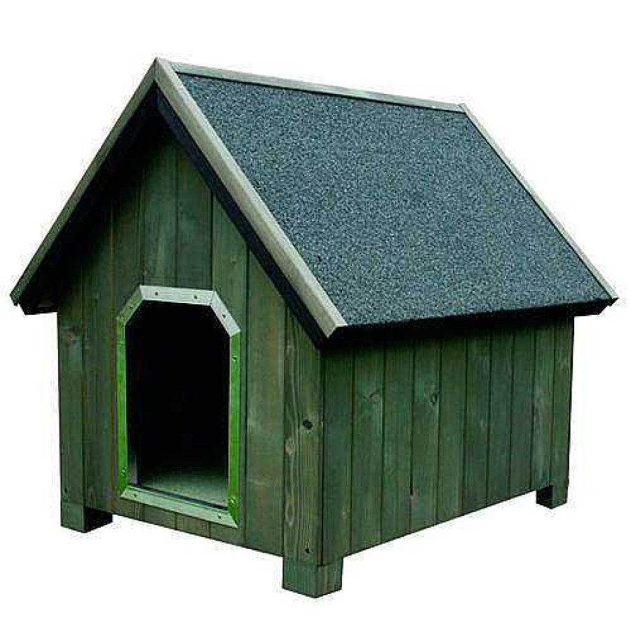 Perros TK-Pet Casetas, Jaulas Y Hogar | Tk-Pet Alpine Caseta De Madera Gris Para Perros