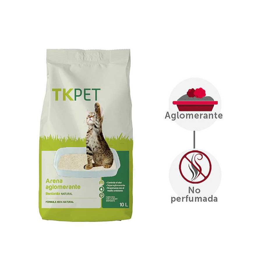 Gatos TK-Pet | Tk-Pet Arena Aglomerante De Bentonita Y Natural Para Gatos