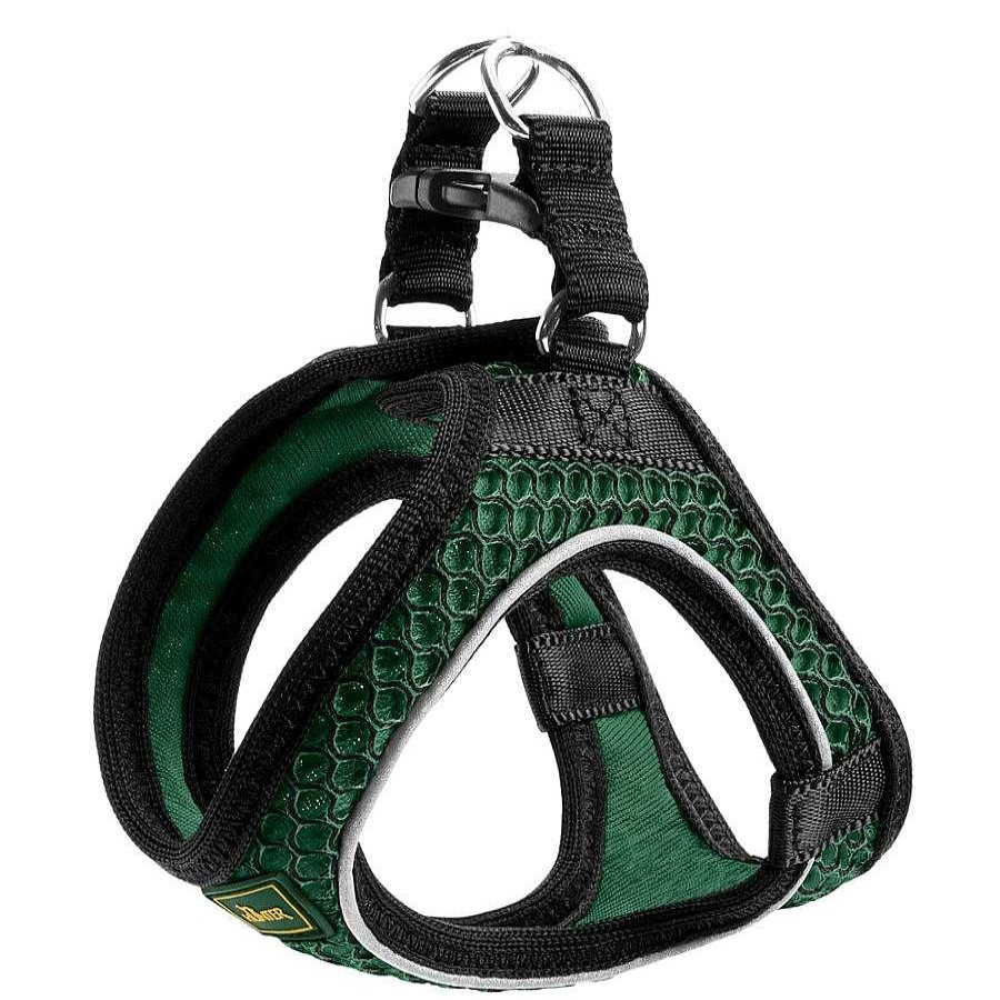 Perros Hunter Arneses, Collares Y Correas | Hunter Hilo Comfort Arn S Verde Oscuro Para Perros