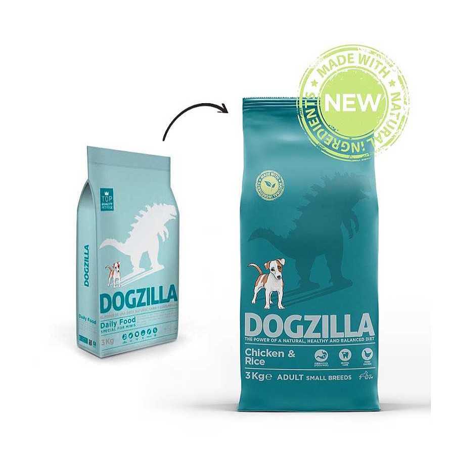 Perros Dogzilla Pienso Seco | Dogzilla Adult Mini Pollo Y Arroz Pienso