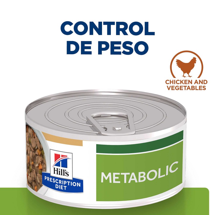 Perros Hill's Dietas Veterinarias | Hill'S Adult Mini Prescription Diet Metabolic Estofado De Pollo Y Verduras Para Perros