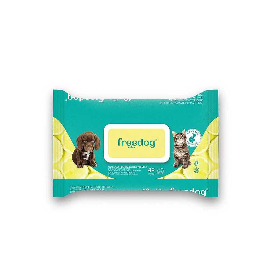 Perros Freedog Cuidado Del Pelo | Freedog Toallitas H Medas Con Citronela Para Perros Y Gatos