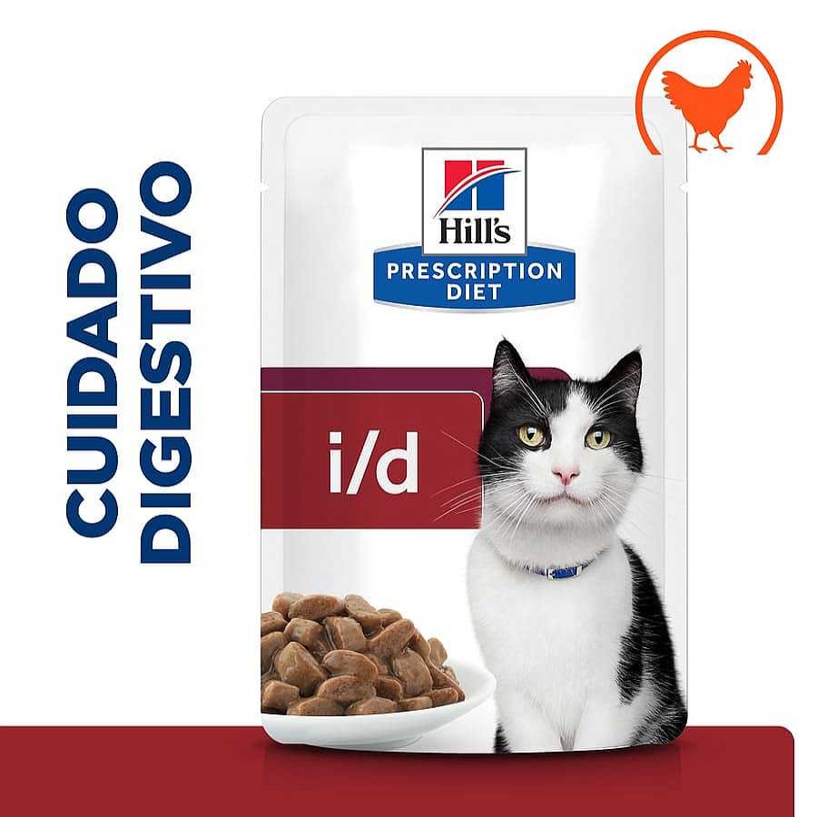 Gatos Hill's Dietas Veterinarias | Hill'S Prescription Diet Digestive Care I/D Pollo En Salsa Sobre Para Gatos Multipack