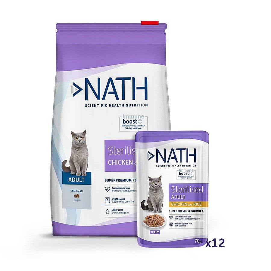 Gatos Nath Pienso Seco | Pack Nath Sterilised - Pienso Y Comida H Meda Para Gato