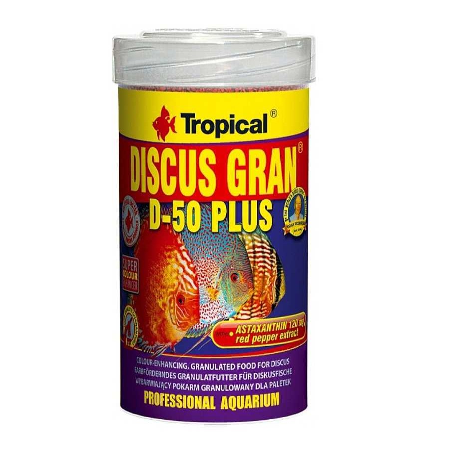 Peces Tropical Alimentaci N Para Peces | Tropical Discus Gran D-50 Plus Comida Granulada Para Peces Disco