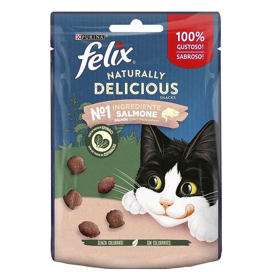 Gatos Felix Snacks | Felix Bocaditos Naturally Delicious De Salm N Para Gatos