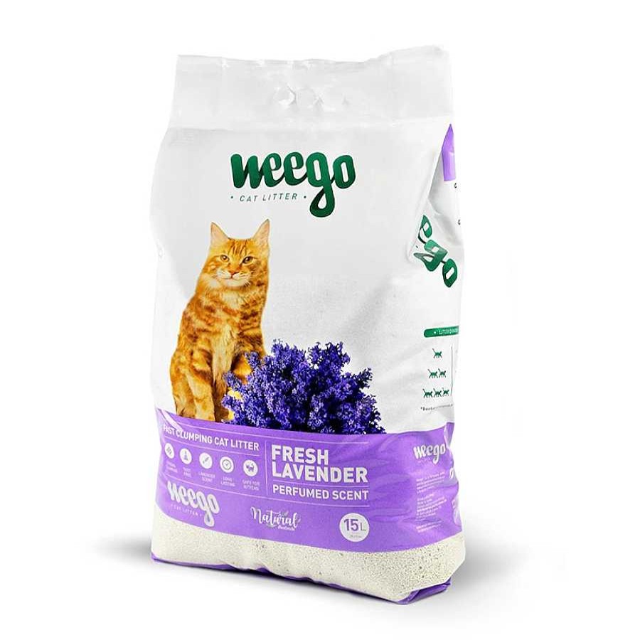 Gatos Weego Arenas | Weego Fresh Lavender Arena Aglomerante Para Gatos