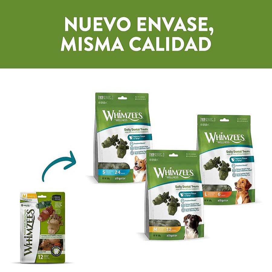 Perros Whimzees Snacks Y Chuches | Whimzees Snacks Dentales Cocodrilo Para Perros De Razas Medianas