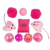 Gatos TK-Pet Juguetes | Tk-Pet Pucho Set De Juguetes Rosa Para Gatos