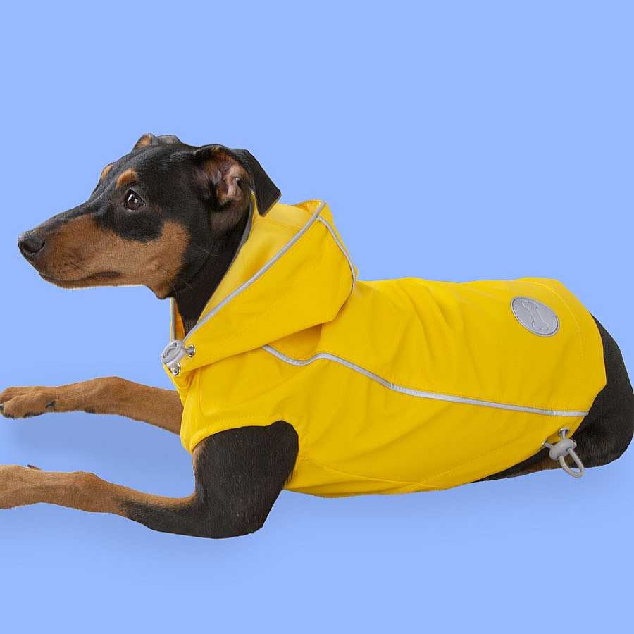 Perros Outech Ropa | Outech Fisher Impermeable Amarillo Para Perros