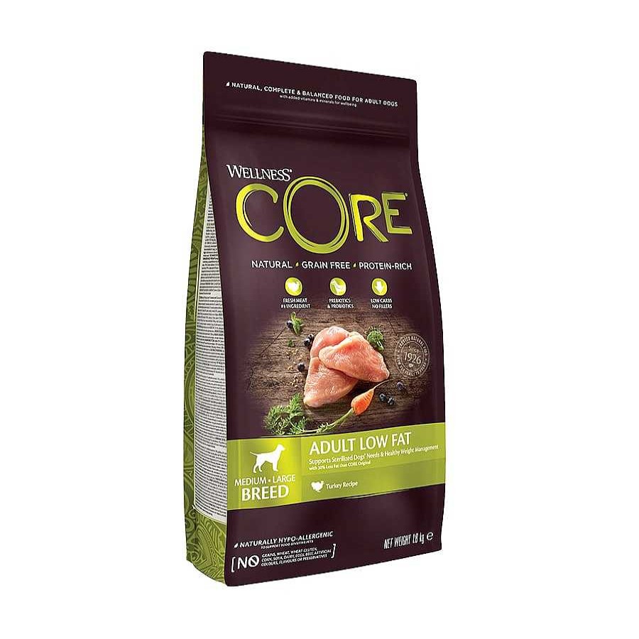 Perros Wellness Core Pienso Seco | Wellness Core Adult Medium/Large Healthy Pavo Low Fat Pienso Para Perros