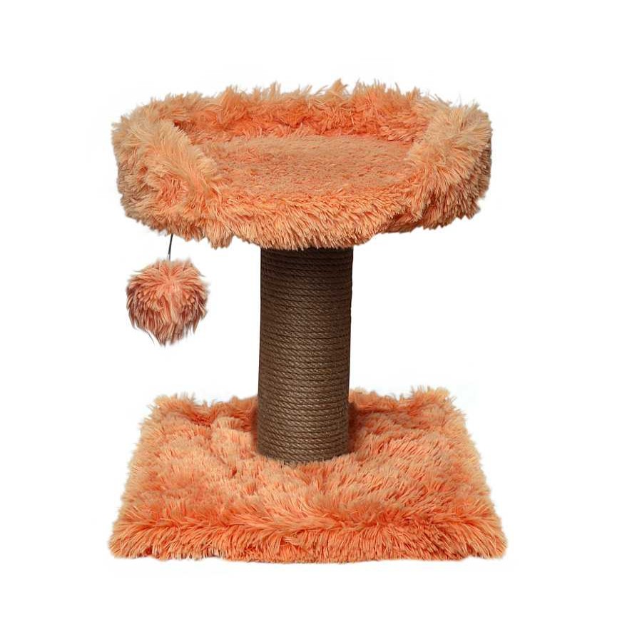 Gatos Catshion Rascadores | Catshion Flora Poste Rascador Con Cama Durazno Para Gatos