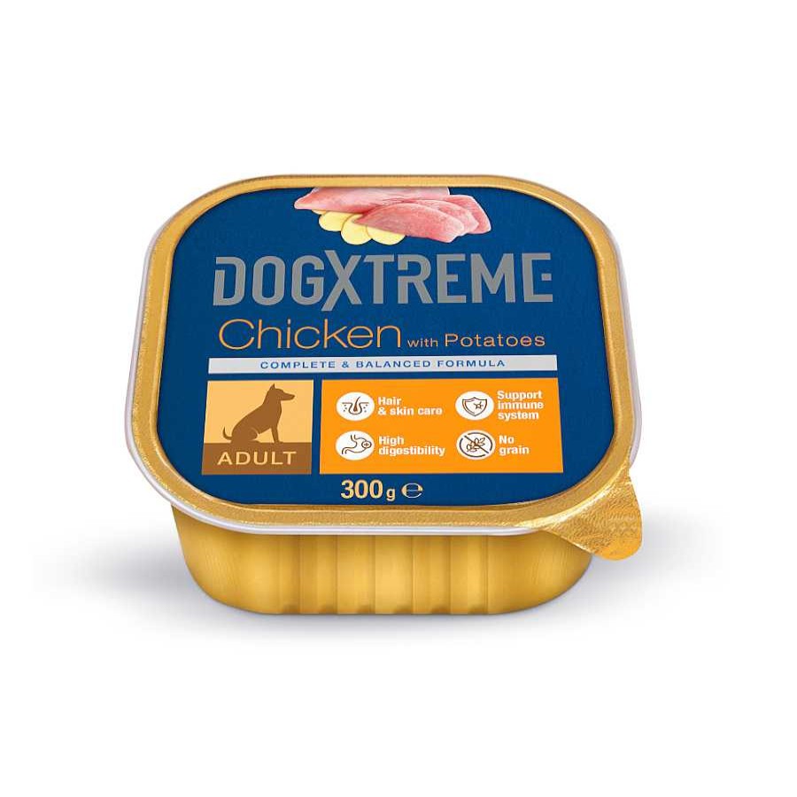 Perros Dogxtreme Comida H Meda | Dogxtreme Adult Pollo Y Patatas Tarrina Para Perros