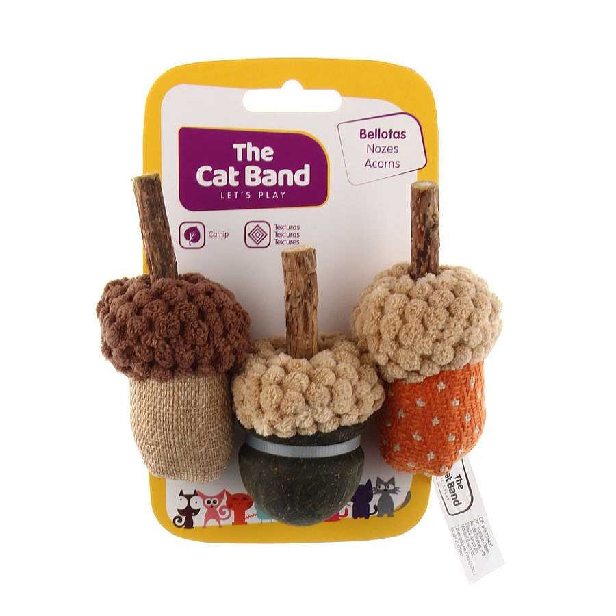 Gatos The Cat Band Hierbas Y Maltas | The Cat Band Set De Bellotas De Peluche Con Catnip