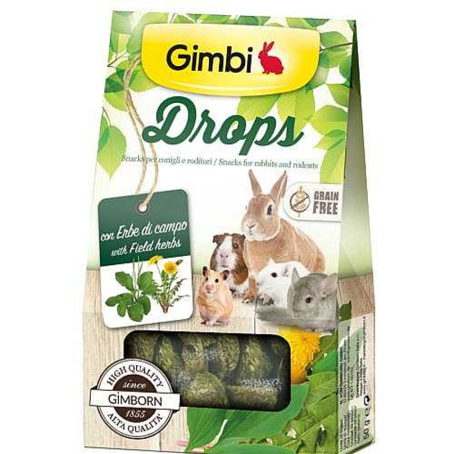 Conejos Y Roedores Gimbi Snacks | Gimbi Drops Chuches Hierbas Del Campo Para Roedores