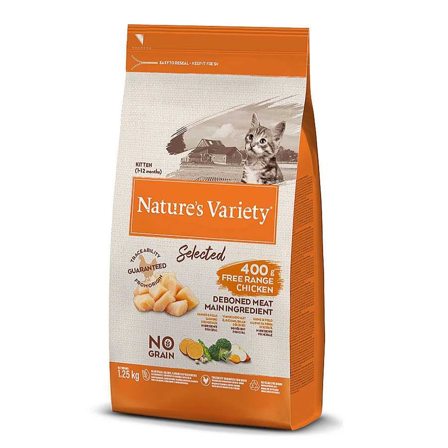 Gatos Nature's Variety Pienso Seco | Nature'S Variety Selected Kitten Pollo Pienso Para Gatos