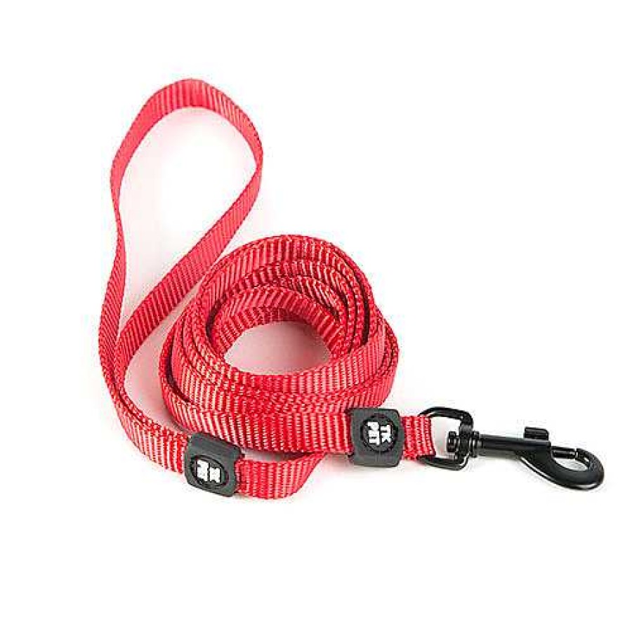 Gatos TK-Pet Transportines Y Viaje | Tk-Pet Classic Correa De Nylon Roja Para Gatos