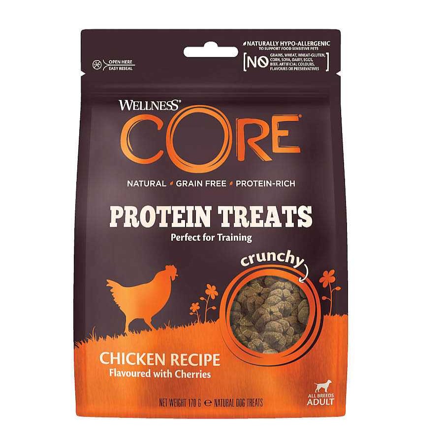 Perros Wellness Core Snacks Y Chuches | Wellness Core Bocaditos Protein Treats Pollo Para Perros