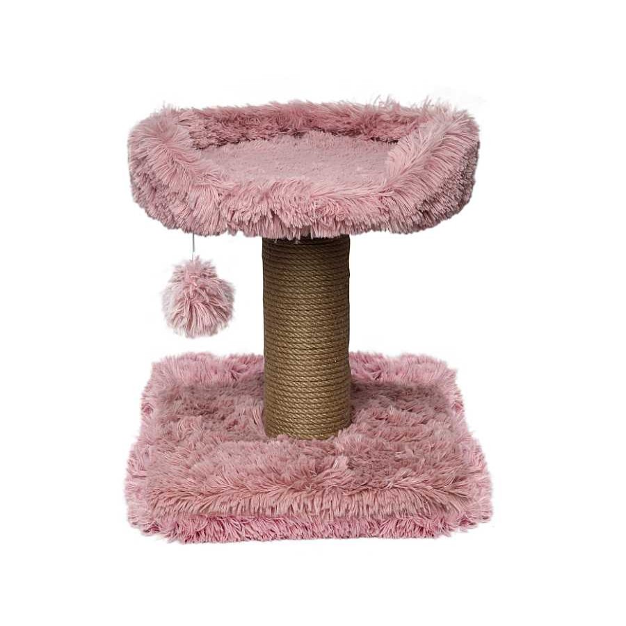 Gatos Catshion Rascadores | Catshion Flora Poste Rascador Con Cama Rosa Para Gatos