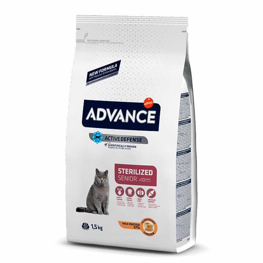 Gatos Advance Pienso Seco | Advance Sterilized +10 Pollo Y Cebada Pienso Para Gatos