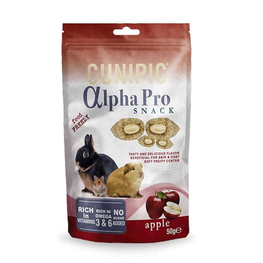 Conejos Y Roedores Cunipic Snacks | Cunipic Alpha Pro Chuches Manzana Para Conejos Y Roedores