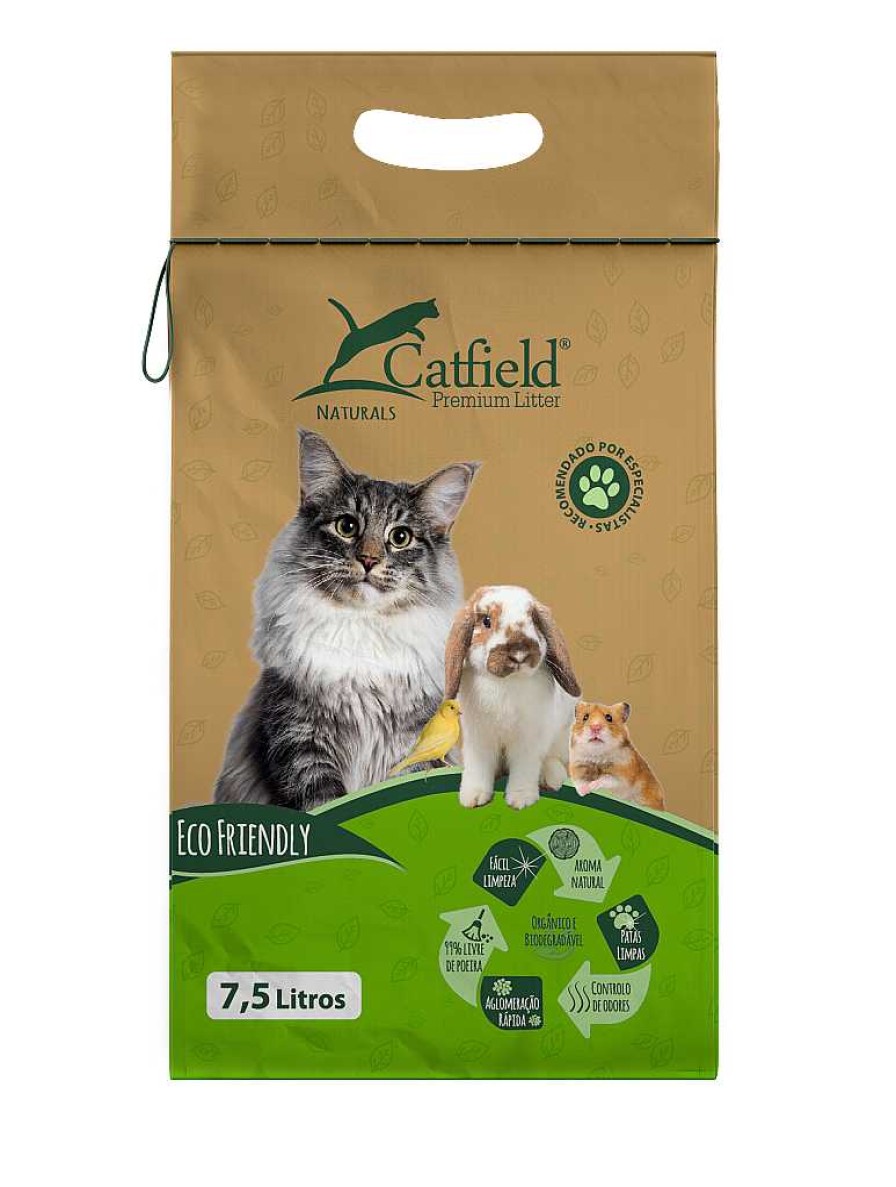 Gatos Catfield Arenas | Catfield Naturals Lecho Vegetal Para Gatos