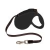 Perros TK-Pet Arneses, Collares Y Correas | Tk-Pet Correa Extensible Negra Para Perros