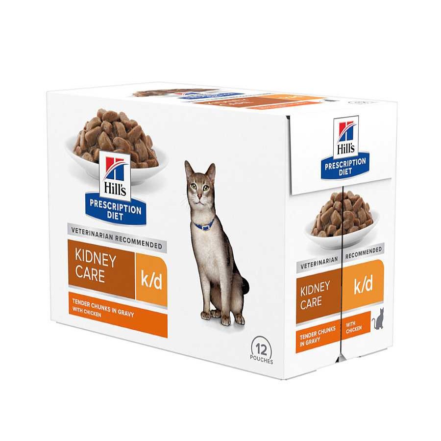 Gatos Hill's Dietas Veterinarias | Hill'S Prescription Diet Kidney Care K/D Pollo Sobre Para Gatos