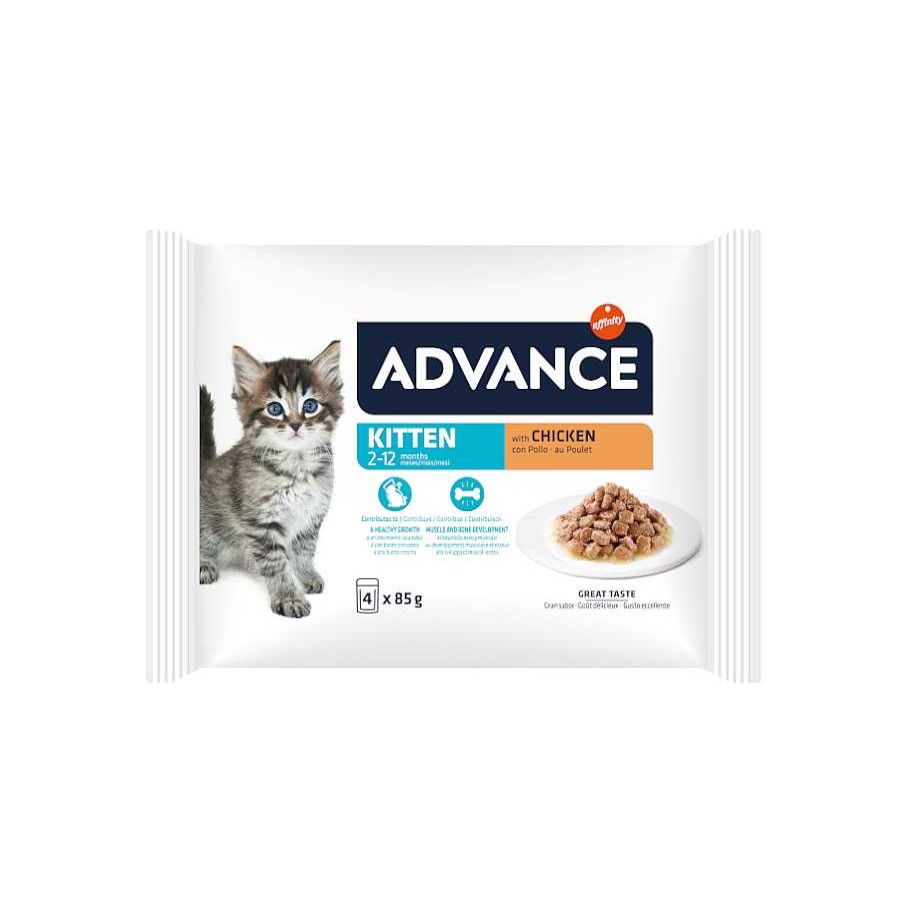 Gatos Advance Comida H Meda | Advance Kitten Pollo Sobre En Salsa