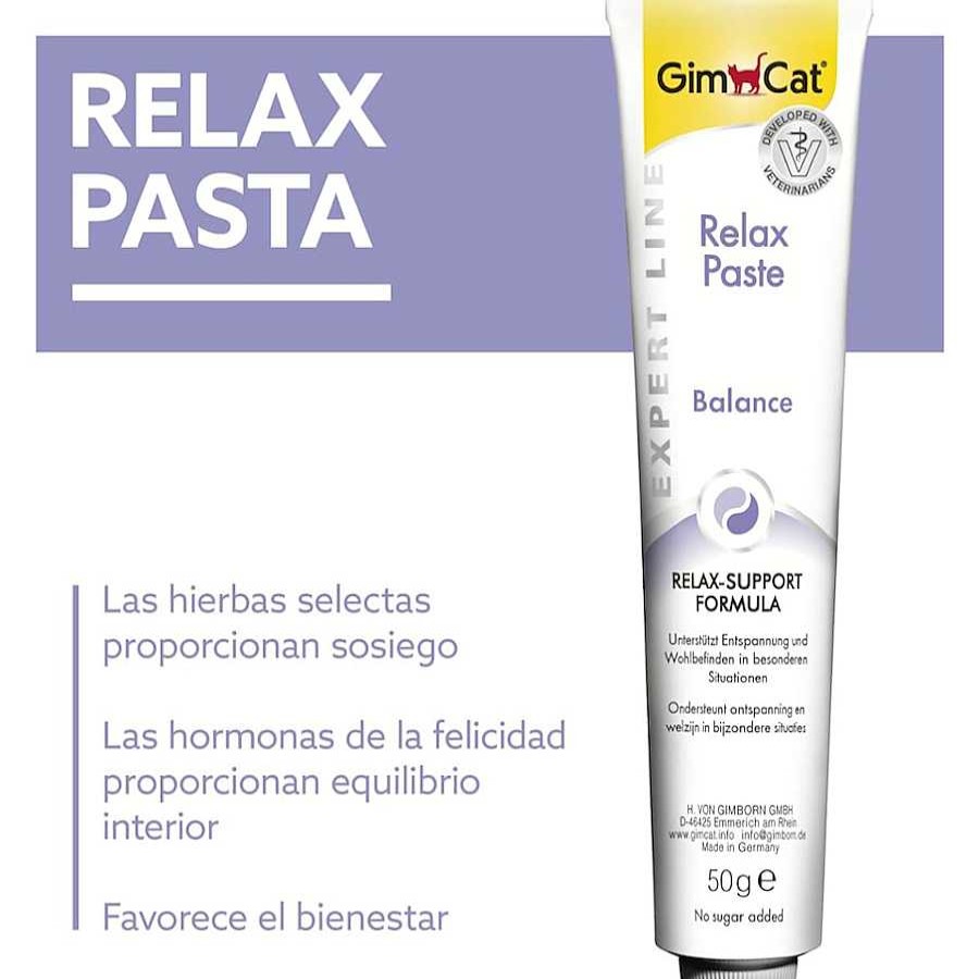 Gatos GimCat Snacks | Gimcat Relax Pasta Tranquilizante Para Gatos