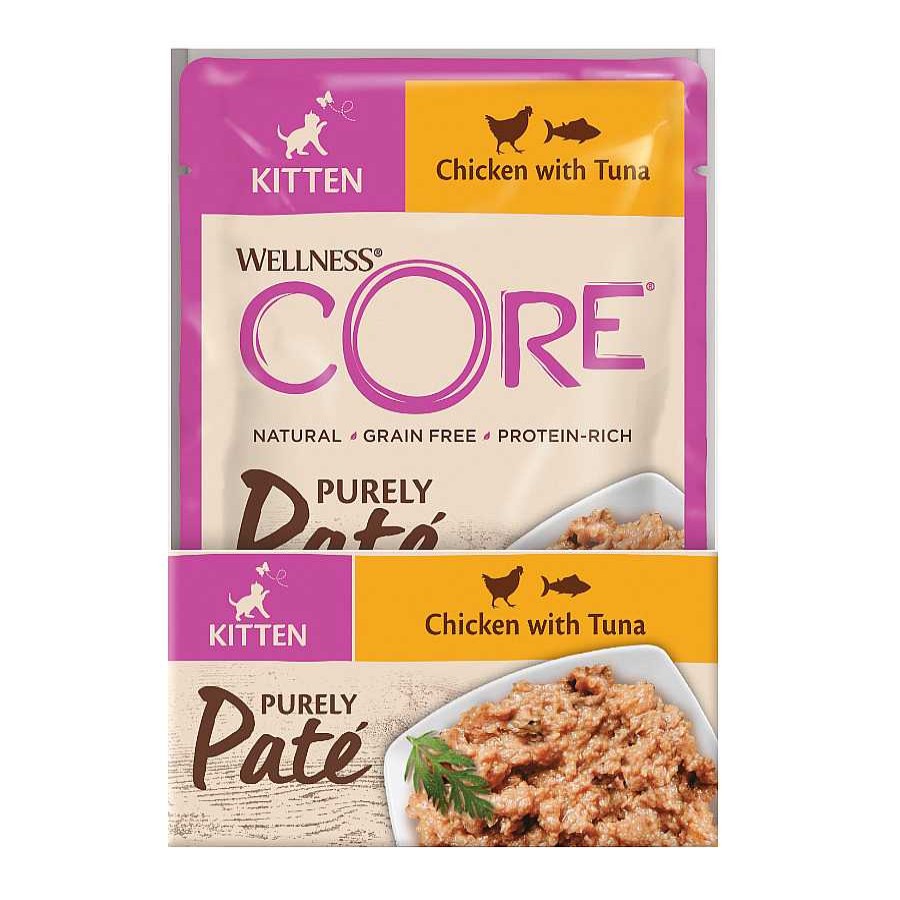 Gatos Wellness Core Comida H Meda | Wellness Core Kitten Pollo En Pat Sobre