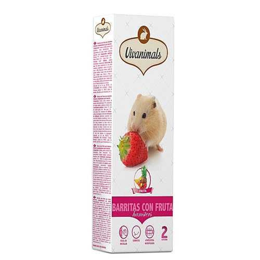 Conejos Y Roedores Vivanimals Snacks | Vivanimals Barritas Con Fruta Para H Msteres