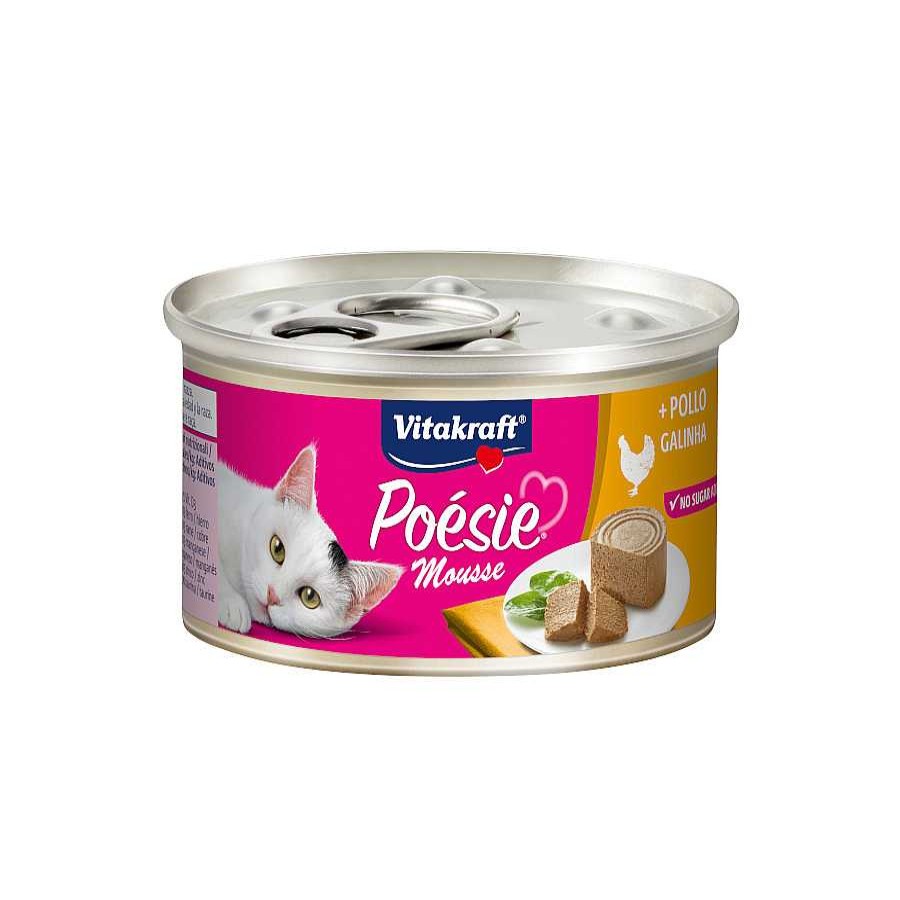 Gatos Vitakraft Comida H Meda | Vitakraft Po Sie Mousse De Pollo Lata Para Gatos