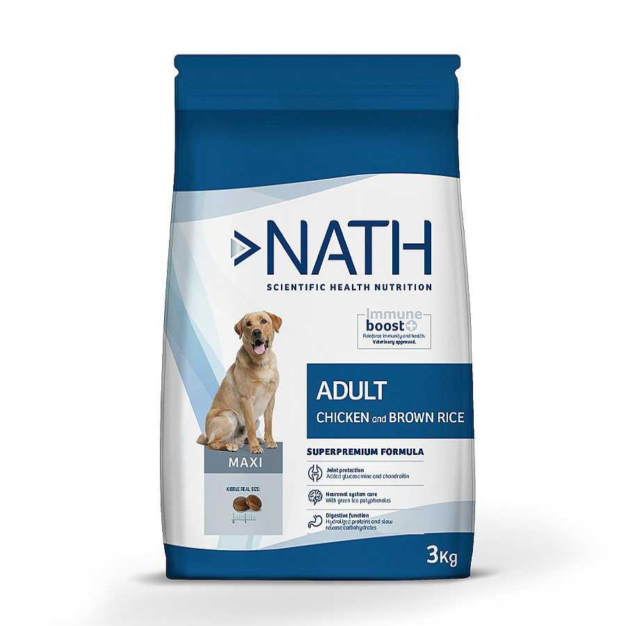 Perros Nath Pienso Seco | Nath Adult Maxi Pollo Pienso Para Perros