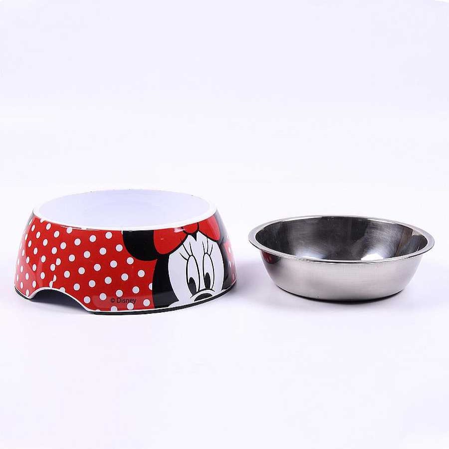 Perros Disney Comederos Y Bebederos | Disney Minnie Comedero Para Perros