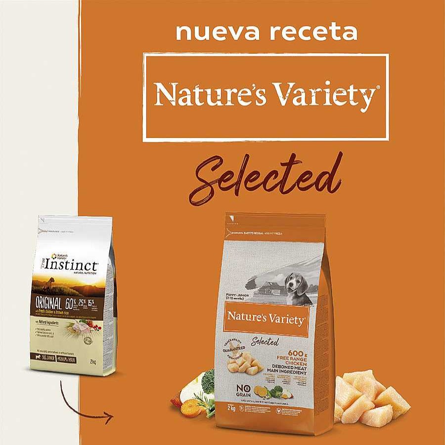 Perros Nature's Variety Pienso Seco | Nature'S Variety Selected Pollo Pienso Para Cachorros