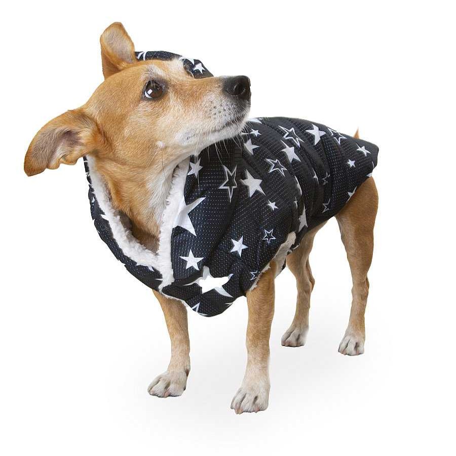 Perros Outech Ropa | Outech Chubasquero De Estrellas Con Borreguito Para Perros