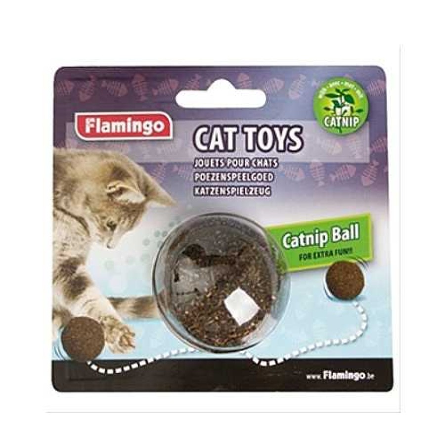 Gatos Flamingo Hierbas Y Maltas | Flamingo Pelota Con Catnip Para Gatos