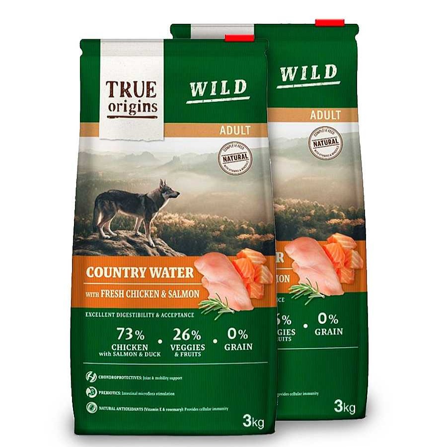 Perros True Origins Pienso Seco | True Origins Wild Adult Country Water Pollo Y Salm N Pienso Para Perros