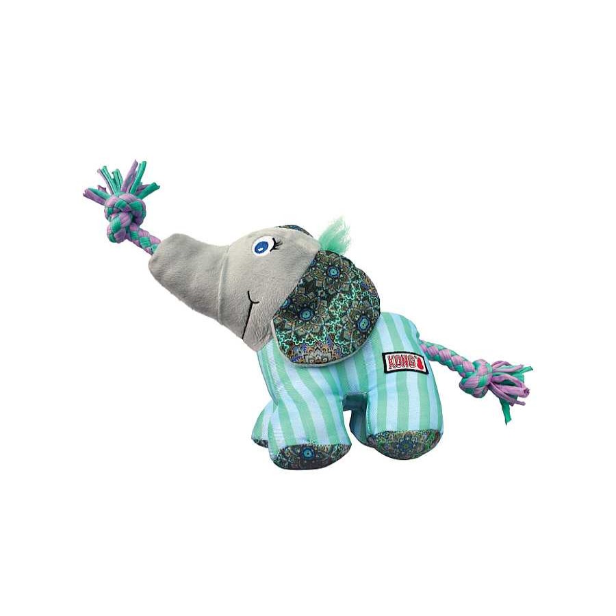 Perros Kong Juguetes | Kong Knots Carnival Elefante De Peluche Para Perros