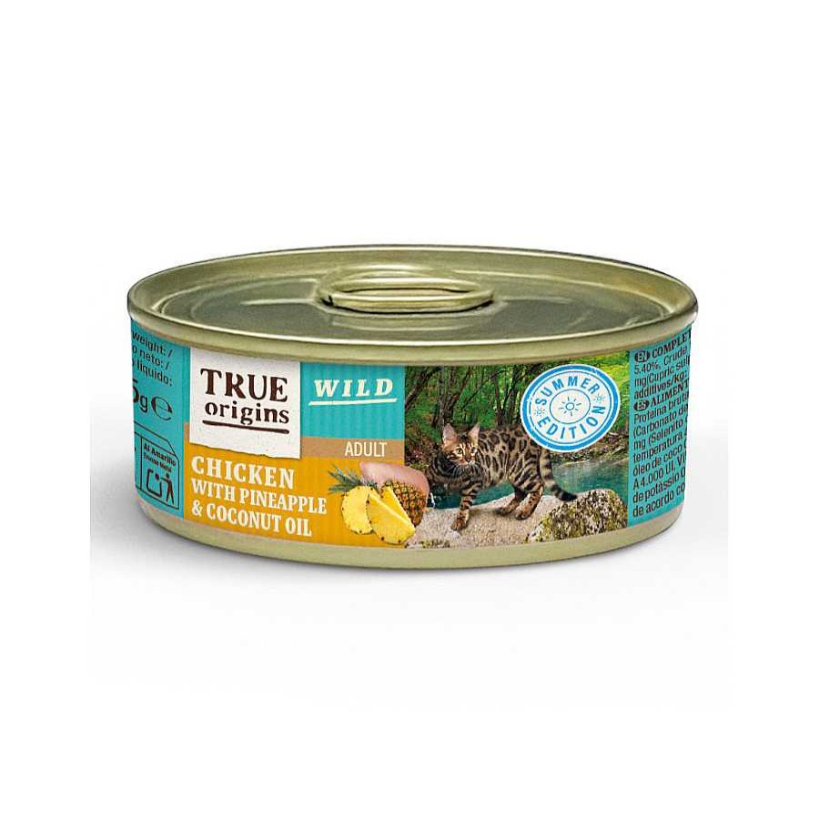 Gatos True Origins Comida H Meda | True Origins Wild Summer Pollo Con Pi A Y Aceite De Coco En Pat Lata Para Gatos