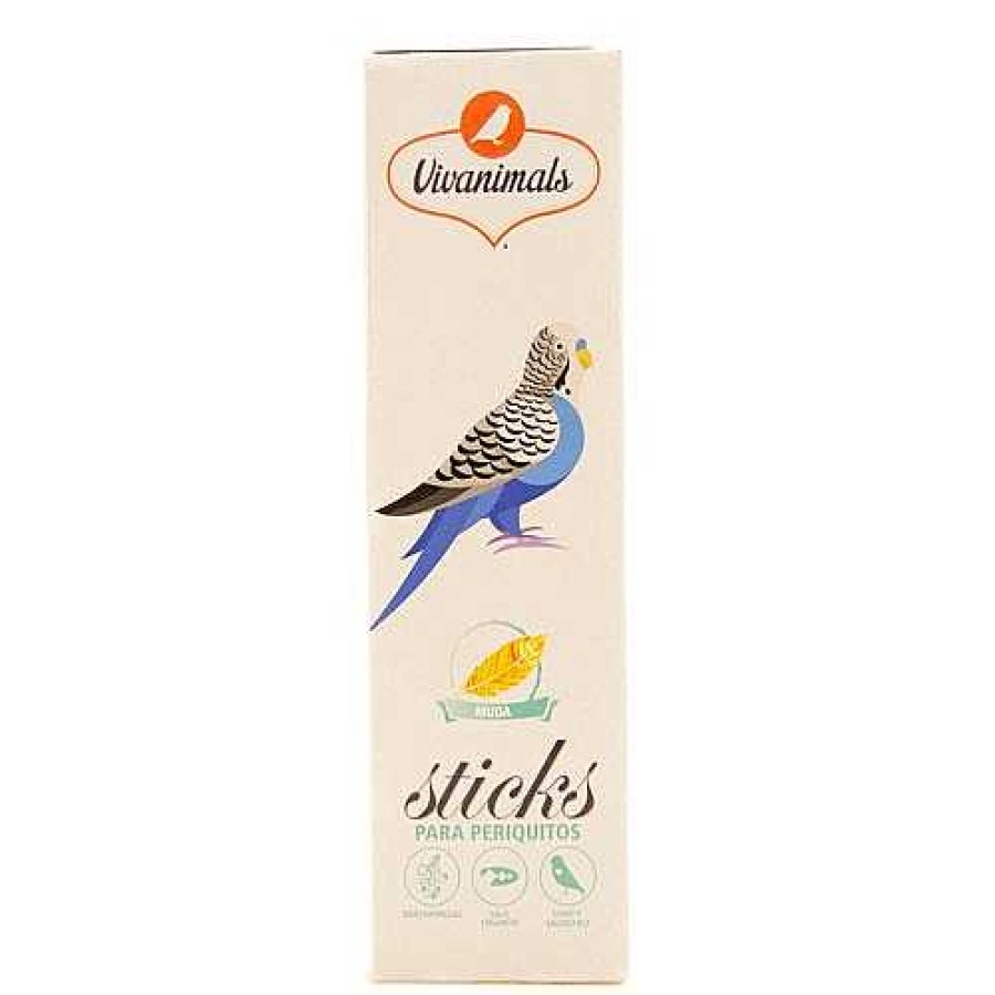 P Jaros Vivanimals Snacks Para P Jaros | Vivanimals Barritas Estimulante De Muda Para Periquitos