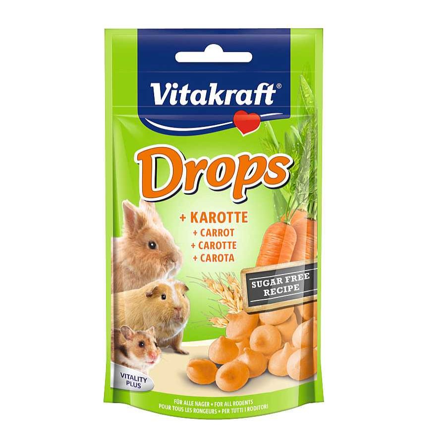 Conejos Y Roedores Vitakraft Snacks | Vitakraft Drops Chuches De Zanahoria Para Roedores