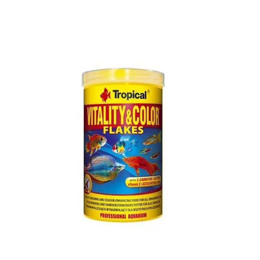 Peces Tropical Alimentaci N Para Peces | Tropical Vitaly & Color Escamas Con Vitamina E Para Peces